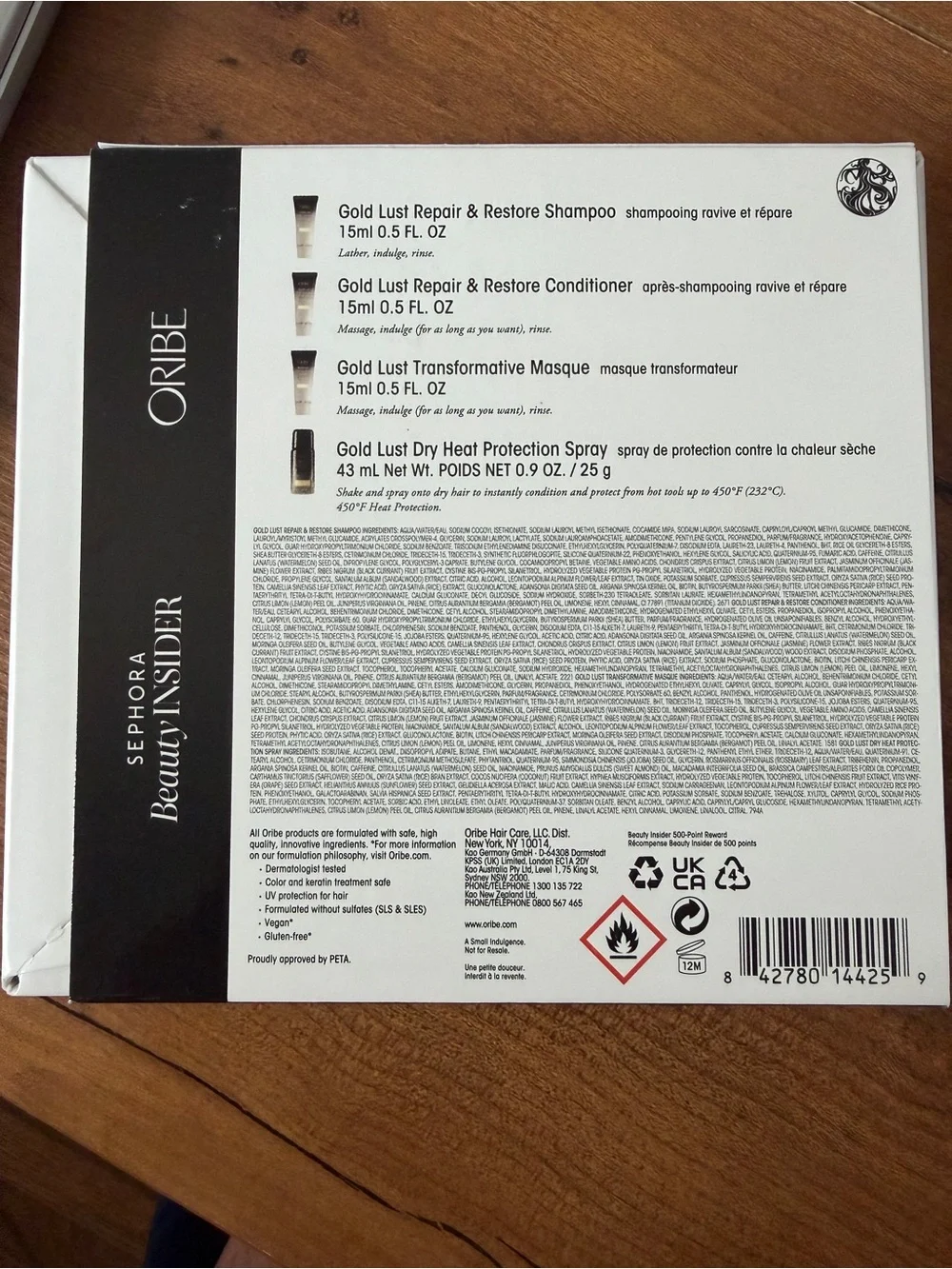 Oribe Gold Lust Repair + Restore Beauty Insider Kit – 4 piece set! BNIB